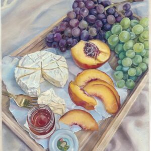 Cheese and Grapes  artwork by Lotte Eleonoor