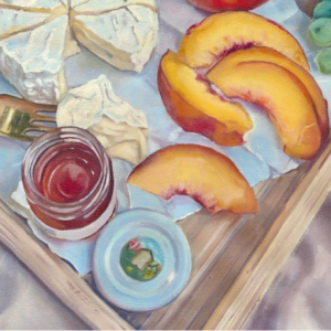 Cheese and Grapes  artwork by Lotte Eleonoor