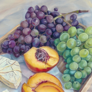 Cheese and Grapes  artwork by Lotte Eleonoor