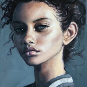 Blue Woman Portrait