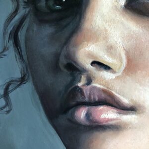 Blue woman  artwork by Lotte Eleonoor