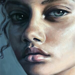Blue woman  artwork by Lotte Eleonoor
