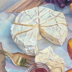 Cheese and Grapes  artwork by Lotte Eleonoor
