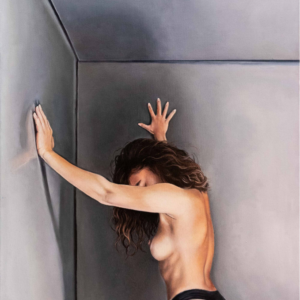 Figurative painting of a woman