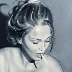 Grisaille of a Woman  artwork by Lotte Eleonoor