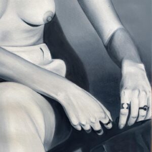 Grisaille of a Woman  artwork by Lotte Eleonoor